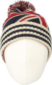 img 3 attached to Stylish & Cozy: WITHMOONS Knit Union Jack Pom Beanie Hat JZP0027 for USA & Canada