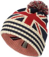 stylish & cozy: withmoons knit union jack pom beanie hat jzp0027 for usa & canada logo