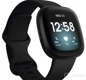 img 8 attached to 🏊 Fitbit Versa 2: Your Ultimate Health and Fitness Smartwatch with Heart Rate, Music, Alexa Built-In, Sleep and Swim Tracking, Black/Carbon (Includes S and L Bands)