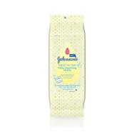johnson's hypoallergenic head-to-toe baby cleansing cloths, alcohol-free, dye-free, soap-free, 15 ct (pack of 3) logo