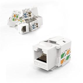 img 4 attached to Кабель Creation 5-Pack Cat6 RJ45 Keystone Jack Модульный коннектор сетевой адаптер Ethernet стены Jack