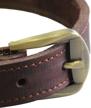 qrda adjustable leather collar hardware logo