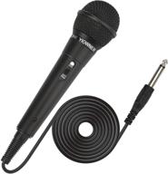 🎤 versatile handheld wired microphone for singing and karaoke with 2.5m cable - ideal for speakers, amps, mixers, and dvds logo