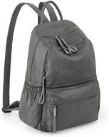 stylish and practical backpack purse for women - pu leather bagpacks waterproof shoulder bag logo