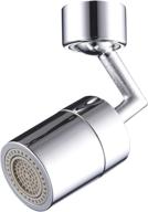 💧 enhance your bathroom sink with the universal splash filter faucet aerator: 720 swivel, dual function sprayer attachment - 55/64 inch thread - 1.8gpm logo