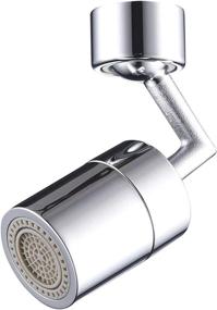 img 4 attached to 💧 Enhance Your Bathroom Sink with the Universal Splash Filter Faucet Aerator: 720 Swivel, Dual Function Sprayer Attachment - 55/64 Inch Thread - 1.8GPM