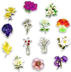 img 2 attached to 🌸 Honch Vinyl Spring Flower Stickers 50 Pcs Pack - Adorable Flower Decals for Laptop, iPad, Car, Luggage, Water Bottle, Helmet