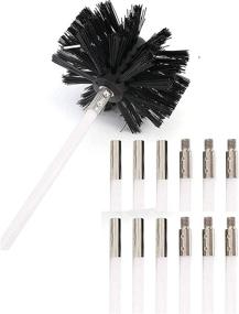 img 4 attached to 13-Piece Dryer Duct/Vent Cleaning Kit, Lint Remover | 24 ft Extension | Synthetic Brush Head | Use with/without Power Drill (12 Rods + 1 Bush Head)