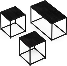 img 1 attached to FURINNO Camus Modern Living Room Furniture Set in Americano Finish