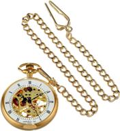 charles hubert paris gold plated mechanical pocket men's watches and pocket watches logo