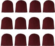 gelante knit skull cap - warm winter slouchy beanies hat - 9 inches long logo