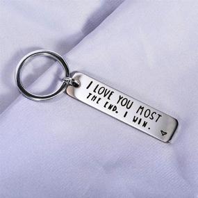 img 1 attached to 💑 Couple Keychain Set: Boyfriend Girlfriend Husband - A Perfect Token of Love!