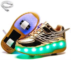 img 4 attached to Ehauuo Charging Retractable Sneakers Beginners