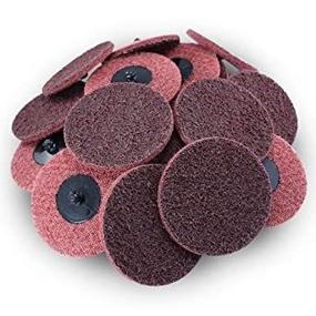 img 4 attached to 🔴 BHA 3-Inch Red Surface Conditioning Quick Change Discs, Medium Grit (25 Pack) for Efficient Prep Pad