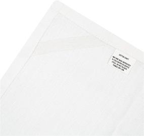 img 2 attached to COTTON CRAFT - Полосатые полотенца для кухни Scandia в угольном и белом цвете, набор из 12 штук, профессионального качества - также подходят для салфеток - 16x28 дюймов, 30 унций, 100% хлопок, низкая пушинка, прочная ткань