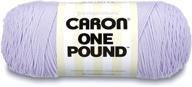 🧶 caron one pound solids yarn, 16oz, gauge 4 medium, 100% acrylic - lilac - crochet, knitting & crafting (1 piece) | premium quality yarn for various diy projects logo