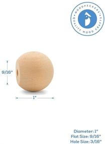 img 3 attached to 🔘 25-Pack 1 inch Unfinished Wood Ball Knobs for Kitchen Cabinet, Drawer, Dresser, Crafts - By Woodpeckers