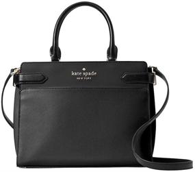 img 4 attached to 👜 Medium Saffiano Leather Satchel Purse by Kate Spade New York Staci