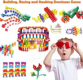 img 1 attached to 🧩 Dominoes Colorful Educational Set for WOOD CITY