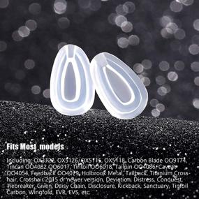 img 2 attached to 👓 Oakley Sunglasses Replacement Nose Pads - 30 Pairs of Soft Anti-Slip Silicone Cushions (Transparent)