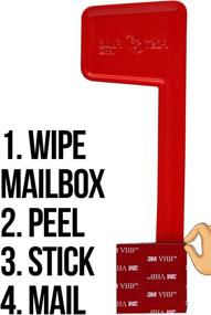 img 3 attached to Effortless Mailbox Enhancement: Universal Peel and Stick Replacement Mailbox Flag (No Tools Needed, Fits All Mailboxes)