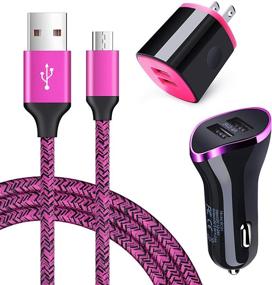 img 4 attached to 🔌 Convenient 2-Port USB Charger Set for Samsung Galaxy and More: AndHot Micro USB Charger + 2PC 6ft Android Charger Cable