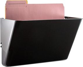 img 2 attached to Officemate Magnetic Wall File for Letter Size Documents, in Black (21452) 13.625 x 4.5 x 7.375 Inches