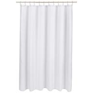 🛁 bright white 72 inch linen style bathroom shower curtain by amazon basics logo