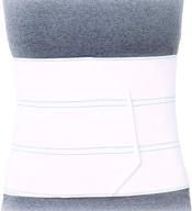 🌟 premium abdominal binder for waist and back support - superior braces (3 panel, small/medium, 30-45", compression wrap, post surgery support) логотип