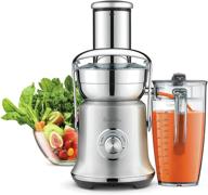 🥤 breville bje830bss juice founatin cold xl centrifugal juicer: premium brushed stainless steel extractor for fresh cold pressed juices logo