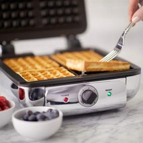 img 2 attached to All Clad Gourmet WD822D51 Waffle Silver