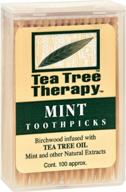 🌿 tea tree therapy toothpicks - 100 count logo