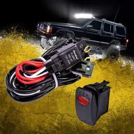 🚗 lamphus 12v 40a off road led light bar relay wiring harness kit for atv - reliable red on/off switch ensures optimal performance logo