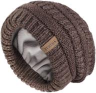 🧣 furtalk winter hats for women men - knit beanie with fleece lining, ski skull cap, slouchy style logo