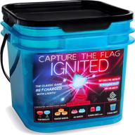 🌲 experience thrilling outdoor fun with the getmovin sports capture the flag ignited kit – including glow-in-the-dark led game pieces and storage bucket! логотип