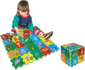 img 1 attached to 🧩 Sesame Street Alphabet Floor Puzzle: A Fun and Educational Toy for Kids