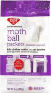 enoz moth-tek packets: tear-resistant, lavender-scented moth and carpet beetle killer, 6 oz - single use, resealable bag логотип