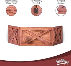 img 2 attached to 🌲 Enhance Your Christmas Tree with the Wooden Tree Collar Box - Farmhouse Rustic Decor. Vintage Weathered Wood Decoration for a Festive Vibe (Folding Small, Brown)