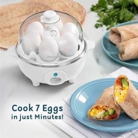 img 3 attached to Elite Cuisine EGC-007 Easy Electric Egg Poacher: Cook Perfect Omelets & Boiled Eggs with Auto-Shut off & Buzzer - 7 Egg Capacity, White