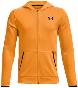 img 4 attached to 👕 Boys Full-Zip Fleece T-Shirt by Under Armour