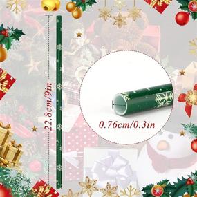 img 3 attached to 🎄 Premium BPA-Free Christmas Drinking Straws - 40 Reusable Xmas Straws with Cleaning Brush - Ideal for Family or Party Favors