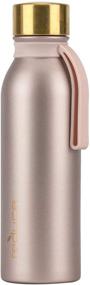 img 3 attached to Hydro Pure 20 oz Stainless Steel Water Bottle with Purifying Lid, Carry Strap - Stay Hydrated On-The-Go, 24 Hours Cold - Copper Lid, Pink Cotton