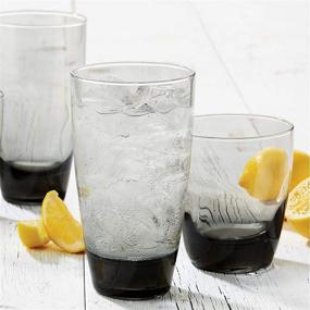 img 2 attached to 🥃 Enhanced Libbey Classic Smoke 16-Piece Tumbler Set