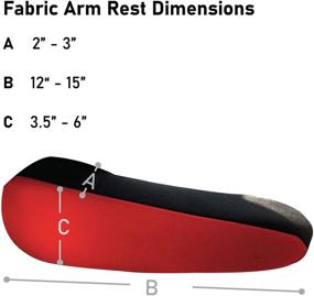 img 2 attached to Накладка на подлокотник FH Group Semi-Universal (из плоской ткани - одна пара)