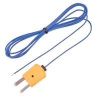 🌡️ reed instruments tp-01 beaded thermocouple wire probe: type k, -40 to 482°f (-40 to 250°c) - yellow logo