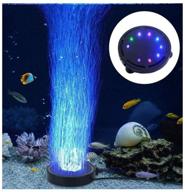 🐠 аквариумная пузырчатая лампа с led воздушным камнем, насосом источника пузырьков. логотип
