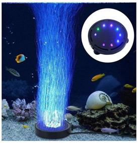 img 4 attached to 🐠 Aquarium Bubble Light with LED Air Stone, Air Pump Bubble Stone Lamp