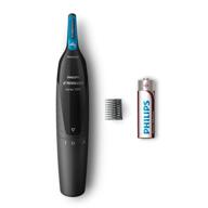 philips norelco nose hair trimmer 1500: precision groomer for nose, ears, and eyebrows - nt1500/49 logo