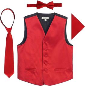 img 3 attached to 👔 Gioberti Boys Satin Formal Vest: Essential Boys' Clothing for Suits & Sport Coats