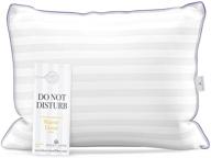 🛏️ optimal comfort queen size side sleeper pillow - relieve neck and shoulder pain, hypoallergenic synthetic down alternative, luxury hotel-quality (firm, 20” x 30”) logo